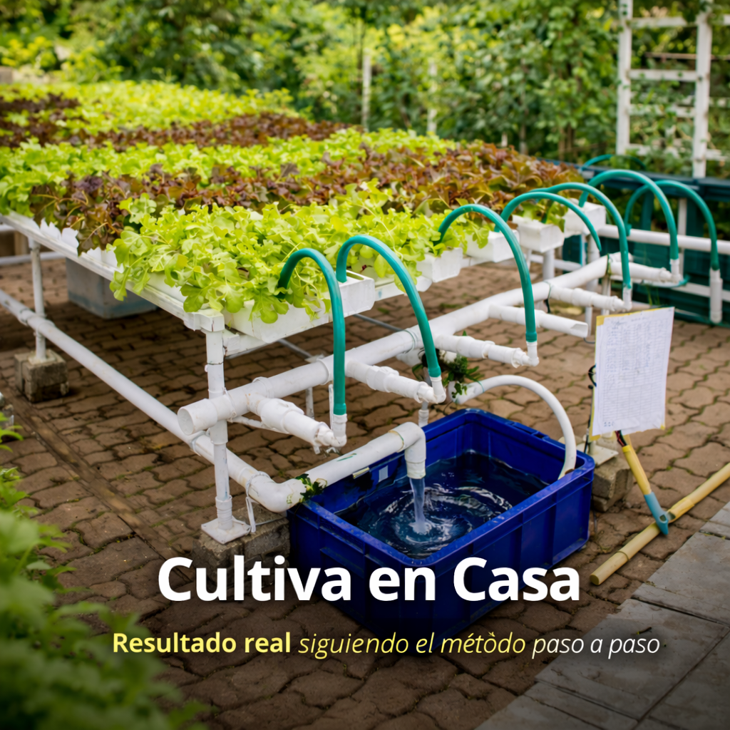 Cultiva en Casa Sin Tierra – Sistema Paso a Paso