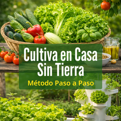 Cultiva en Casa Sin Tierra – Sistema Paso a Paso